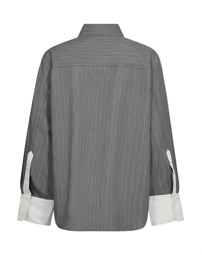 Co´Couture - PennyCC Pin Skjorte - Mid Grey